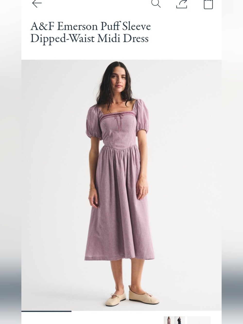 NWT Abercrombie Emerson Midi Dress